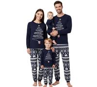 Pijama Navidad Familia Divertido - Pijamas De Navidad para La Familia Invierno Pijama Natal Pareja Elegante Pijamas De Navideños para Hombre Mujer