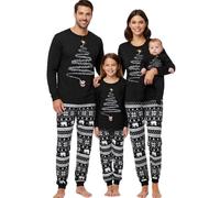 Pijama Navidad Familia Divertido - Pijamas De Navidad para La Familia Invierno Pijama Natal Pareja Elegante Pijamas De Navideños para Hombre Mujer