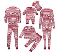 Pijama Navidad Familia Divertido - Pijamas De Navidad para La Familia Invierno Pijama Natal Pareja Elegante Pijamas De Navideños para Hombre Mujer