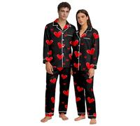 Pijama Navideña En Pareja Tipo Raso Vaca Largos Juveniles Natural Cortos Lenceria Clasico Trasera Cerdito Puños Gracioso Manta Tie Adelante Inspiraciones Vender Stich Poliester