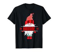 Pijama navideño The Handsome Elf - Divertido Juego Familiar Camiseta gráfica económica, Hombre, Negro, XL