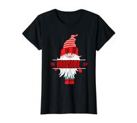 Pijama navideño The Handsome Elf - Divertido Juego Familiar Camiseta gráfica económica, Mujer, Negro, XS