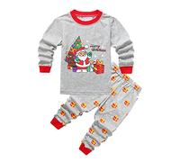 Pijama niño Navidad viejo hombre manga larga casual dos piezas fiesta invierno San Nicolás espectáculo familia regalo años cómodo algodón suave decoración celebración