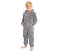 Pijama Niños Entero Pijama niño de Una Pieza Mono con Cremallera Pijamas Enteros de Polar para Niños Ropa de Estar por Casa de Forro Polar Color Sólido Todo en de Una Pieza Comodidad Edad