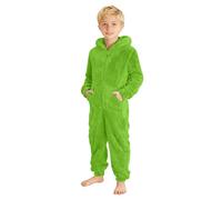 Pijama Niños Entero Pijama niño de Una Pieza Mono con Cremallera Pijamas Enteros de Polar para Niños Ropa de Estar por Casa de Forro Polar Color Sólido Todo en de Una Pieza Comodidad Edad