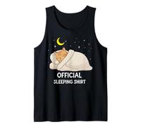 Pijama Oficial de Gato Divertido para mamá, papá, niños Camiseta sin Mangas