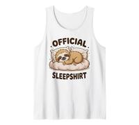 Pijama Oficial de Perezoso para niñas Camiseta sin Mangas