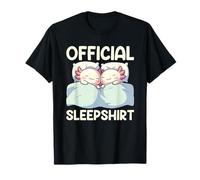 Pijama Oficial de Sleepshirt Axolotl con Animales durmiendo Camiseta