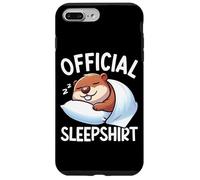 Pijama Oficial de Sleepshirt Beaver Lazy Sleeping Animals Carcasa para iPhone 7 Plus/8 Plus