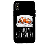 Pijama Oficial de Sleepshirt con diseño de pez Payaso Carcasa para iPhone X/XS