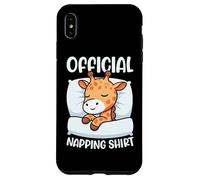 Pijama Oficial de Sleepshirt de Jirafa con Animales sarcásticos Carcasa para iPhone XS MAX