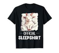 Pijama oficial de Sleepshirt para amantes de los animales de cabra durmiendo Camiseta