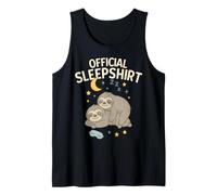 Pijama Oficial de Sleepshirt para Amantes de los Animales de Perezoso durmiendo Camiseta sin Mangas