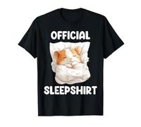 Pijama oficial para amantes de los animales de hámster durmiendo Camiseta