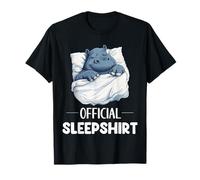 Pijama oficial para amantes de los animales de hipopótamo para dormir Camiseta