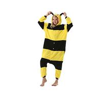 Pijama Onesie Unisex Carnaval Disfraces Animales Halloween Abeja Amarilla L(168-177CM)