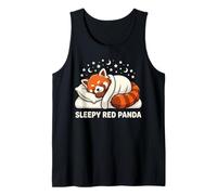 Pijama Panda Rojo Camiseta sin Mangas