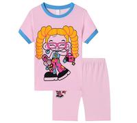 Pijama para Bebés Pequeños Niños,Infantiles Imprimir Conjunto Pijamas Ropa de Descanso clásica con Botones Lunares Color Liso, cómodo Niños Manga Corta Dormir Trajes 6 Meses a 7 años