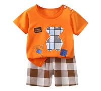 Pijama para Bebés Pequeños Niños,Infantiles Imprimir Conjunto Pijamas Ropa de Dormir Manga Corta niños Suave Top Pantalones Albornoz niño Animal 1-6 Años