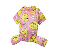 Pijama para mascotas, resistente al desgaste, transpirable, encantador, ropa de verano para perro, de cuatro patas, body para mascotas para uso doméstico (un color, L)