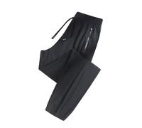 Pijama para mujer, pantalones cortos, brazos largos, cintura elástica, para uso diario, pantalones higiénicos para correr, pantalones anchos, Negro , XL