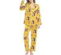 Pijama para Mujer Sets de Dormir y Casa con Manga Larga y Estilo Personalizado para Usar en - Confort y Estampa Elegante para Temporadas Frías Tacto Que Te Acompaña