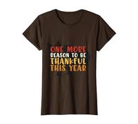 Pijama Retro con Texto en inglés Thank ful Thanksgiving Fall Family Kids Camiseta, Mujer, Marrón, XL