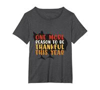 Pijama Retro con Texto en inglés Thank ful Thanksgiving Fall Family Kids Camiseta, Mujer Tallas Grandes, Jaspeado Oscuro, 3XL Grande