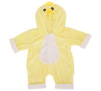 Pijama todo en uno para niños de 3 años en adelante, color amarillo, 40 cm, se adapta a los peluches Build a Bear