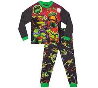 Pijama Tortugas Ninja | Leonardo Tortuga Ninja Pijama Niño | TMNT Pijamas Niño Invierno | Gris 10-11 Años