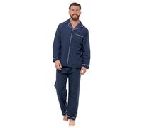 Pijama tradicional de 2 piezas para hombre Strong Souls, Armada (Dark Navy), XXL