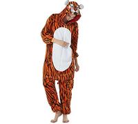 Pijama unisex estilo mono para adultos, disfraz de fiesta para mujer, cosplay, ropa de dormir,Tigre de Bengala, M