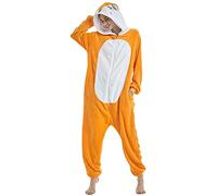 Pijama Unisex Estilo Mono para Adultos, Disfraz de Fiesta para Mujer, Cosplay, Ropa de Dormir, Zorro, S