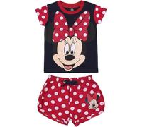 CERDÁ LIFE'S LITTLE MOMENTS Pijama de Verano Mouse Niña de Color Licencia Oficial Disney, Minnie Rojo, 6 años para Niñas