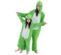 Pijamas de animales a juego para mujeres y niños, overol esponjoso con capucha, disfraz cálido de invierno, perfecto para Halloween y Navidad, regalos de ropa de descanso