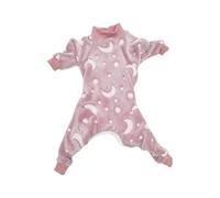 Pijamas de cuello alto para perros de otoño e invierno, abrigo suave y cálido, adecuado para perros medianos y grandes, ropa para mascotas para perros grandes y hembras (C, talla única)