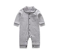 Pijamas de Manga Larga para bebé, Ropa para recién Nacidos de Clase A, Bolsa de casa para bebé de Primavera y otoño, Ropa para Gatear, Ropa para niños Monos Playlist Mono