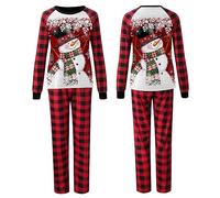 Pijamas de Navidad familiares a juego, pijamas de renos para mujeres y hombres, conjunto casual para mamá e hija, pijamas a juego de Papá Noel, dos piezas, divertido mamá y yo