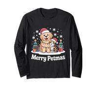 Pijamas de Navidad para Gatos y Perros a Juego para la Familia Merry Petmas Manga Larga