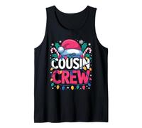 Pijamas de Navidad para primos y niñas a juego Camiseta sin Mangas