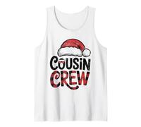 Pijamas de Navidad para primos y niñas a juego Camiseta sin Mangas