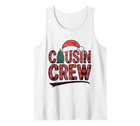 Pijamas de Navidad para primos y niñas a juego Camiseta sin Mangas