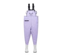 Pijamas Enteros Niños Invierno - Vadeadores De Pecho para Niños Vadeadores De Juveniles para Niños Pequeños Vadeadores De Y a De Agua con Botas (Purple 10-11 Years)