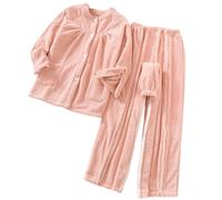 Pijamas For El Cuidado Del Paciente, Ropa De Dormir De Enfermería, Ropa Desprendible For Pacientes Postrados En Cama, Ropa De Rehabilitación Posoperatoria(Pink a,XXL)