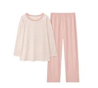 Pijamas para mujer, conjunto de ropa de descanso de algodón para mujer, tallas grandes, pijama para mujer, conjunto de pijama de manga larga para mujer, Reino Unido, ropa de dormir de talla grande