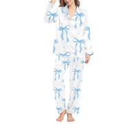 Pijamas para mujer, ropa de descanso cómoda para mujer, conjunto de pijama de manga larga para mujer, conjuntos de ropa de dormir para mujer, conjunto de pantalones cortos y top para mujer, ropa de