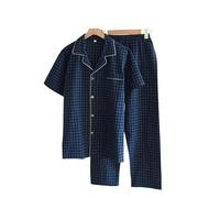 Pijamas premium for hombres grandes y altos, esenciales for el hogar, conjunto de descanso suave y elástico, ropa de dormir con cintura elástica transpirable, ropa de dormir relajante for la oficina e
