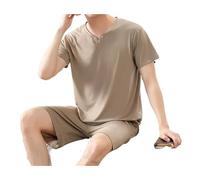 Pijamas premium for hombres grandes y altos, esenciales for el hogar, conjunto de descanso suave y elástico, ropa de dormir con cintura elástica transpirable, ropa de dormir relajante for la oficina e
