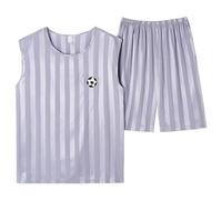 Pijamas premium for hombres grandes y altos, esenciales for el hogar, conjunto de descanso suave y elástico, ropa de dormir con cintura elástica transpirable, ropa de dormir relajante for la oficina e
