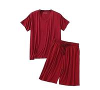Pijamas premium for hombres grandes y altos, esenciales for el hogar, conjunto de descanso suave y elástico, ropa de dormir con cintura elástica transpirable, ropa de dormir relajante for la oficina e
